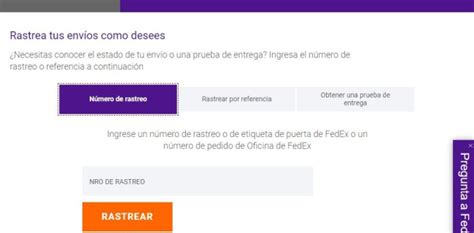 fedex seguimiento.